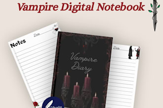 sell you a beautiful vampire digital notebook