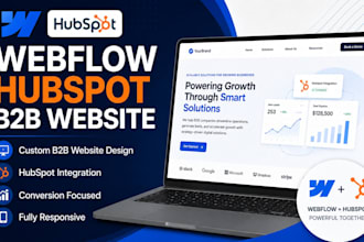 design webflow hubspot b2b website development