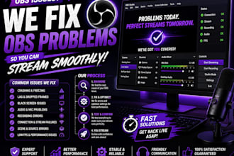troubleshoot and fix obs streaming errors, lag, audio and video issues