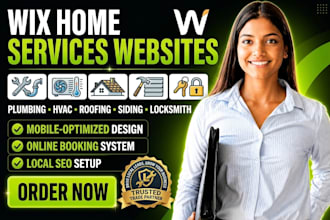 do wix locksmith websites plumber hvac companies website roofing siding website