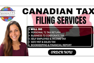 file canadian taxes personal tax t1 and business tax t2