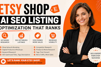 etsy ai SEO listing optimization digital products keyword research tags to ranks
