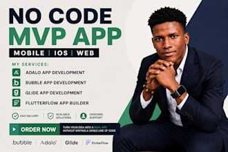 do flutterflow, adalo and glide no code mobile app development