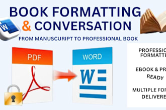 professionally convert your book for publication