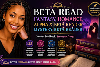 beta read fantasy, romance beta reader, alpha beta reader, mystery beta reader
