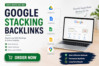 create google entity stacking backlinks for local SEO