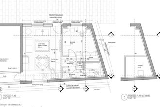 draw architectural plan for your garage conversion, draft UK planning permission
