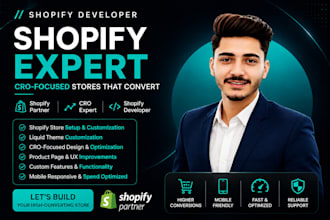 design shopify stores and develop shopify websites for cro optimization