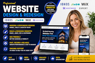 build ionos jimdo wix website design hostinger website ionos developer redesign