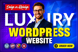 design or redesign luxury website, business wordpress website design