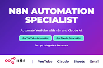 n8n automation specialist n8n youtube automation n8n claude automation