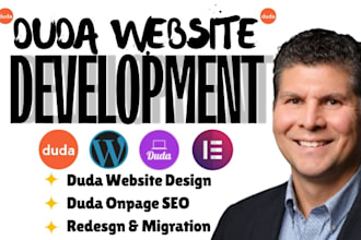 do duda website design,  duda SEO, webflow to duda migration with duda builder