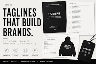 create strategic fashion brand taglines and slogans