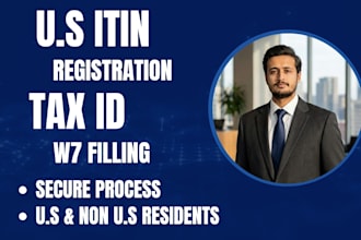 assist with itin application w7 form preparation and ein documentation