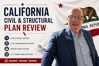 review california civil and structural building plans
