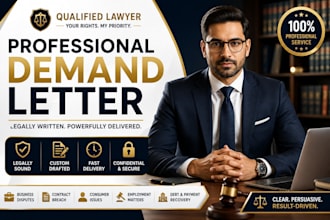 draft a professional legal demand letter or legal notice