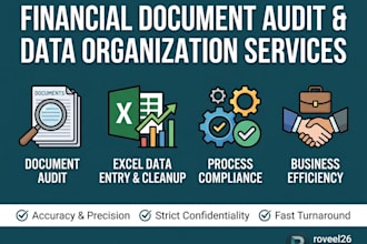 manage, audit, and organize your financial documents and excel data
