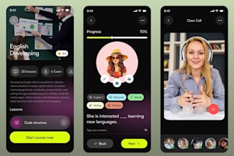 develop a custom e learning lms app for android and IOS