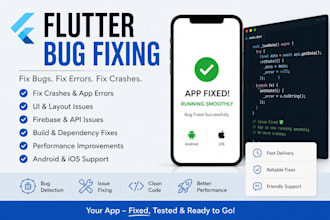 fix flutter bugs, crashes, UI issues and app errors