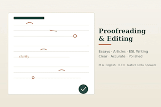 proofread and edit your essay or document