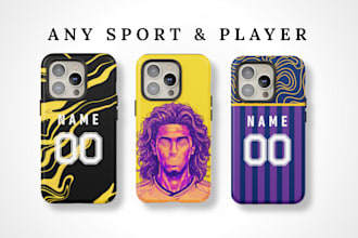 design custom sports phone case for pod