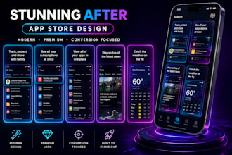 redesign ios and android app store screenshots