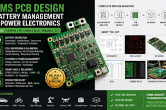 design bms pcb battery charger lithium ion lifepo4 power electronics