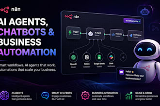 build n8n ai agents, chatbots and business automation