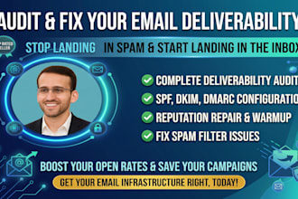 audit and fix your email deliverability to stop marked as spam