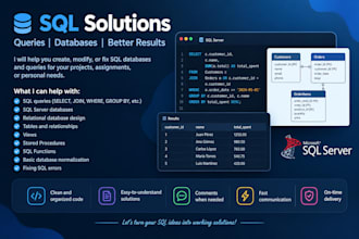 write sql queries and fix errors