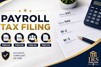 file irs form 941, 940, 944, w2, w3, 1099, 1099nec, 1040 payroll tax returns