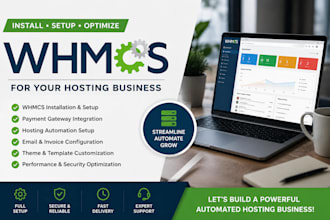 install, setup and optimize whmcs for your hosting business