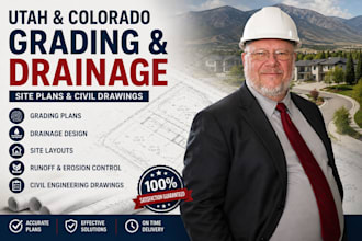 create utah and colorado grading drainage and site plans