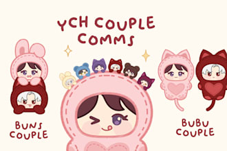 make ych chibi couple based on these designs