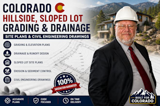 create colorado hillside grading and drainage site plans