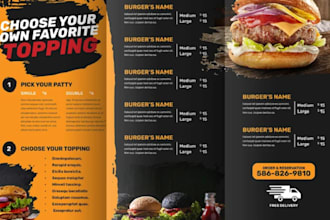 design digital restaurant menu, food menu, digital menu board, tv screen menu