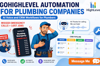 gofighlevel plumbing automation lsa integration jarvis ai receptionist retell ai