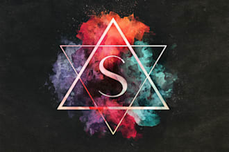 design a hand painted watercolor logo and brand identity