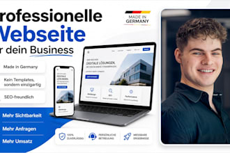 create a professional website or shop german