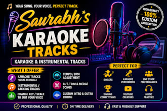 create professional karaoke and instrumental tracks