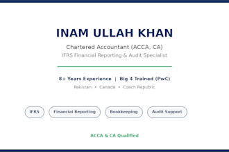 prepare ifrs financial statements and bookkeeping reports