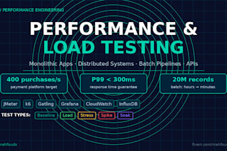 do performance and load testing for your web app backend API or frontend UI