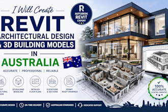 create revit architectural design and 3d building models in australia