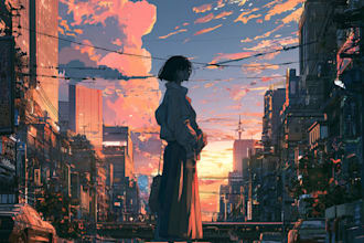 do an anime style album cover for youv
