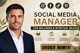 be your social media manager for wellness and spiritual brands