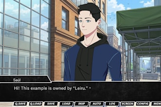 draw your visual novel character sprite