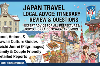 answer your questions and give advice for your japan trip