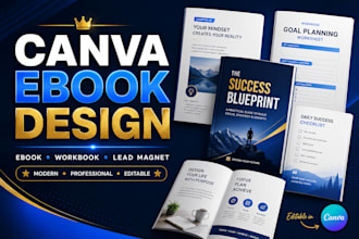 design canva ebook workbook, lead magnet and digital product