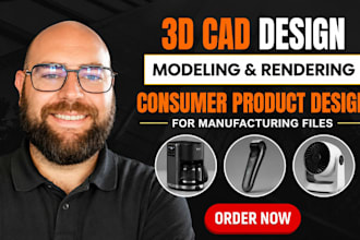 design consumer product 3d cad rendering design for manufacturing files