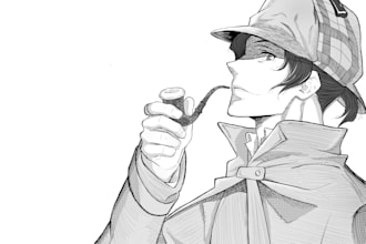 dibujo, manga style, ilustracion